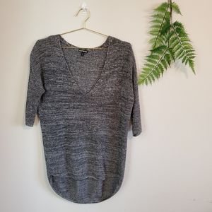 Express Elbow Sleeve V-Neck Sweater